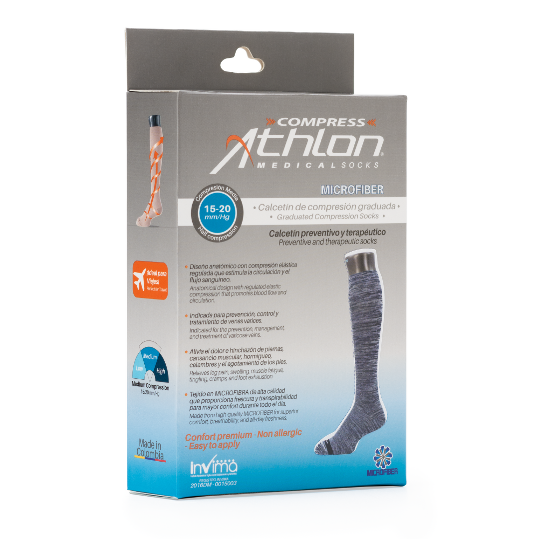 Medias de Compresión Graduada clásicas - CH106 Microfibra