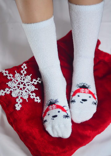 Media de Navidad Larga Oso Polar